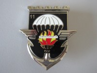Metallabzeichen Militär " Parachute 11 ", Insigne militaire