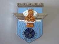 Metallabzeichen Militär " 17 RGP ", Insigne militaire, datiert 1980