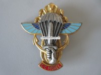 Metallabzeichen Militär, Parachute S/C Morel, Insigne militaire