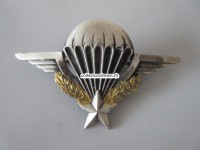 Beret Metallabzeichen Militär, Parachute, Insigne militaire