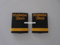 1 Paar alte Schlaufen, Offizier, Major, ehemalige Berufsfeuerwehr Zürich