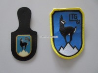 Brusttaschenanhänger und Stoffabzeichen " LTG 61 " , Lutftransportgeschwader 61