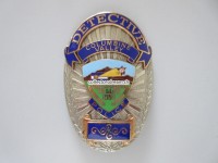 Metall Badge, Detective, Police Columbine Valley