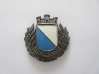 Metall Mützenabzeichen, Stapo Zürich, alte Version mit 3 Stadttoren