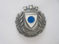 Metall Mützenabzeichen, ehemalige Stadtpolizei Lenzburg