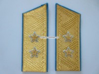 Offiziers Schulterstücke / Schulterklappen, Sowjetunion / UdSSR, Luftwaffe, General Leutnant (2-Sterne)