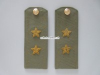 Offiziers Schulterstücke / Schulterklappen Sowjetunion / UdSSR, General Leutnant (2-Sterne)