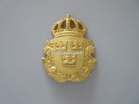 Mützenabzeichen, Schweden Polis / Militär