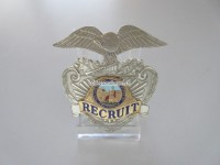Metall Badge für Mütze Recruit California