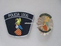 Metallabzeichen, Policia Local, Comunidad Valenciana, Spanien