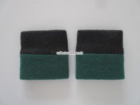 Schulterschlaufen (Achselschlaufen) Paar, 2-farbig, schwarz-dunkelgrün