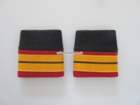 Schulterschlaufen (Achselschlaufen) Paar, Offizier, Oberstleutnant, 2-farbig, schwarz-ziegelrot