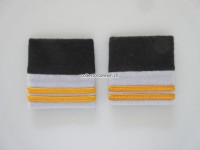 Schulterschlaufen (Achselschlaufen) Paar, Offizier, Oberleutnant, 2-farbig, schwarz-silbergrau