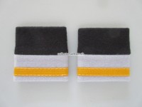 Schulterschlaufen (Achselschlaufen) Paar, Offizier, Major, 2-farbig, schwarz-silbergrau