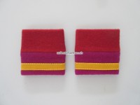 Schulterschlaufen (Achselschlaufen) Paar Offizier Major 2-farbig karmesinrot-weinrot
