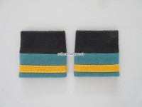 Schulterschlaufen (Achselschlaufen) Paar Offizier Major 2-farbig schwarz-hellgrün