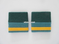 Schulterschlaufen (Achselschlaufen) Paar, Offizier, Major, 2-farbig, dunkelgrün-hellgrün