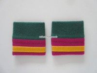 Schulterschlaufen (Achselschlaufen) Paar, Offizier, Major, 2-farbig, dunkelgrün-weinrot
