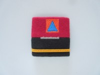 Offiziers Schulterschlaufe, Zivilschutz, Leutnant, 2-farbig, rot / schwarz