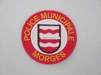 Stoffabzeichen, Police Municipale Morges, runde Version