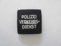 alte Schulterschlaufe, Kapo Basel-Stadt, Polizei Verkehrs-Dienst, schwarze Version