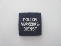 alte Schulterschlaufe, Kapo Basel-Stadt, Polizei Verkehrs-Dienst, dunkelblaue Version