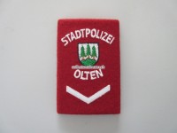 alte Schulterschlaufe, Korporal, ehemalige Stadtpolizei Olten (Filzversion)