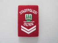 alte Schulterschlaufe, Wachtmeister, ehemalige Stadtpolizei Olten (Filzversion)
