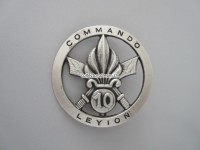 Beret Metallabzeichen Militär, Commando Leyon, Insigne militaire