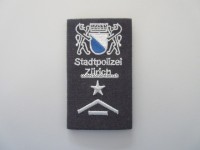 alte Schulterschlaufe, Stapo Zürich, Funktionsstufe Unteroff.