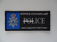 Stoffabzeichen Police Suffolk Constabulary 