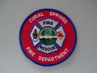Stoffabzeichen Coral Springs Fire Dept.