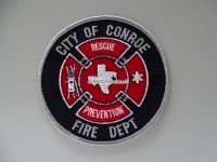 Stoffabzeichen City of Conroe Texas Fire Dept. schwarze Version