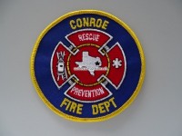 Stoffabzeichen Conroe Texas Fire Dept. blaue Version