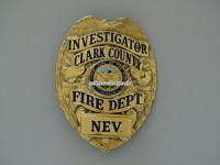 Metall Badge / Dienstmarke Clark County Nevada Investigator