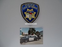 Stoffabzeichen / Streifenwagen Foto / Visitenkarte, City of Napa Police, California