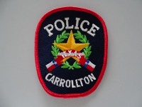 Stoffabzeichen, Carrollton Police, Texas