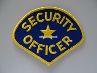 Stoffabzeichen / Patch " Security " 