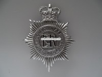 Bobbyhelm Metallabzeichen, British " South Wales Constabulary "