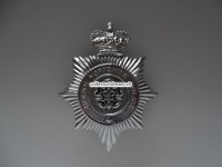 Bobbyhelm Metallabzeichen, British " North Yorkshire Police "
