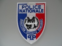 Stoffabzeichen Police Nationale, K-9, Paris, Frankreich