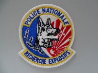 Stoffabzeichen Police Nationale, K-9, Frankreich