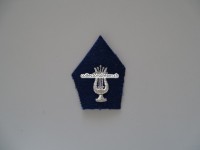 Stoffabzeichen, Police Paris, Polizeimusik, alte Version, verwendet ca. 1950/60-er Jahre, Frankreich