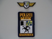Stoffabzeichen, Kapo Graubünden, Polizei Musik