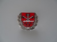 Mützenabzeichen aus Metall, ehemalige Gemeindepolizei Obersiggenthal/AG