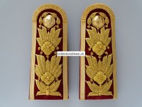 Schulterstücke (Epauletten) Goldfaden Metallfadenstickerei, Königreich Thailand, Offizier