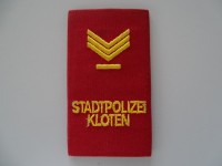 Schulterschlaufe, Stapo Kloten, Wachtmeister mbA
