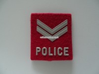 alte Schulterschlaufe, Sgt, Police Neuchatel-Ville, gummiert