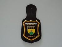Alte Dienstmarke / Brusttaschenanhänger, Securite Municipale Bernex