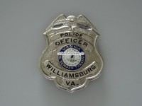 Metall Badge, Police Officer, Williamsburg, Viginia